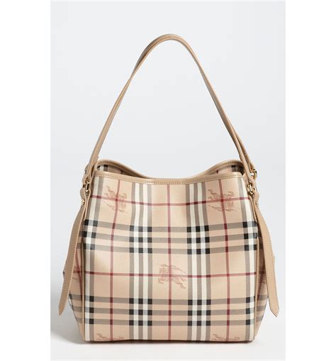 burberry haymarket check tote bag|burberry checked canvas tote bag.